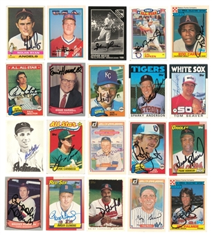 1980-1990s Assorted Brands Baseball Signed Cards Collection (750 plus) Featuring Cal Ripken, Roger Clemens, Nolan Ryan, Jose Canseco (Beckett Precert)